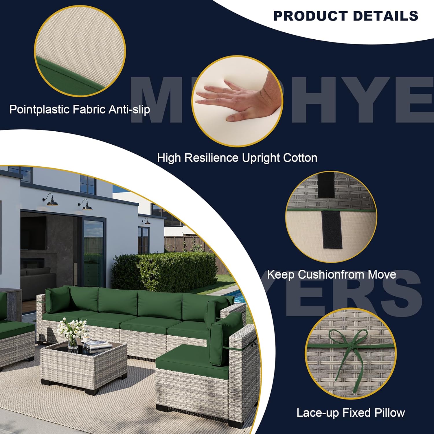 8-Piece Outdoor Patio Furnitur - Outdoor Furniture Set With Fire Pit recension och pris
