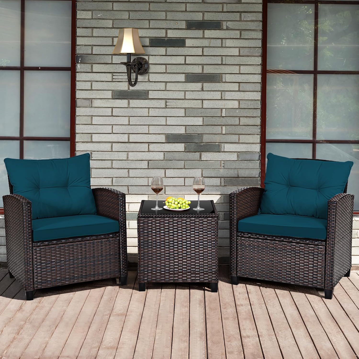 3 Pieces Patio Furniture Set,  - Outdoor Furniture Bali recension och pris