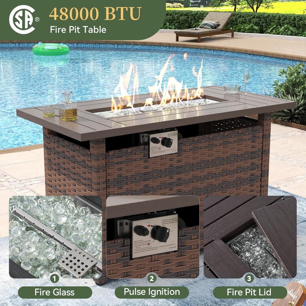 Exclusive Deal   Outdoor Patio - Outdoor Furniture Set With Fire Pit recension och pris