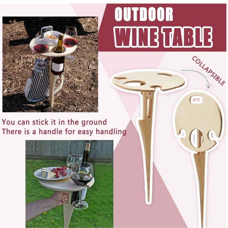 Outdoor Wine Table Portable Pi - Outdoor Furniture Europe recension och pris