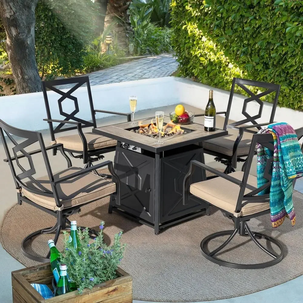 5-Piece Outdoor Patio Furnitur - Outdoor Furniture Set With Fire Pit recension och pris