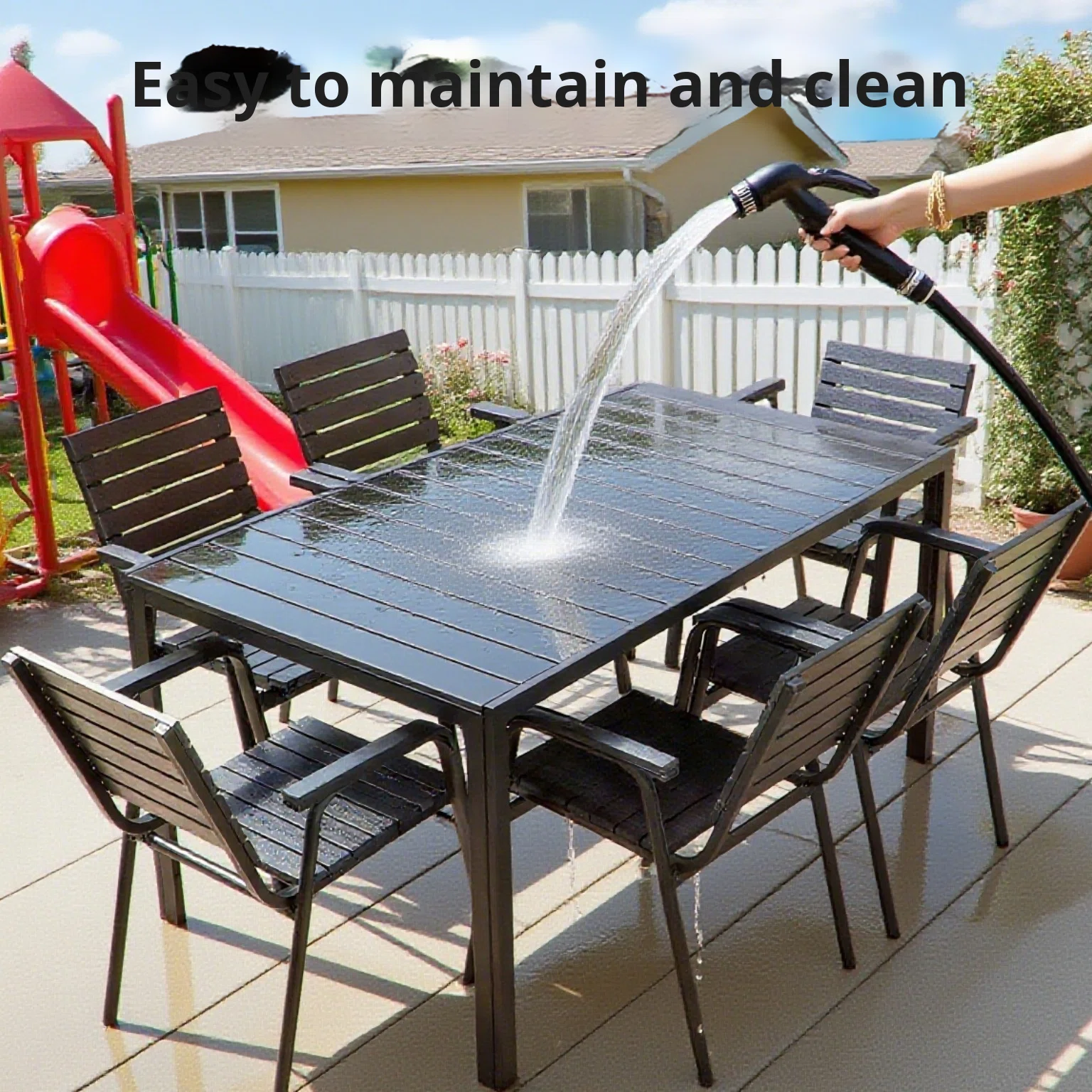 New Bamboo Picnic Garden Table - Outdoor Furniture Balcony recension och pris