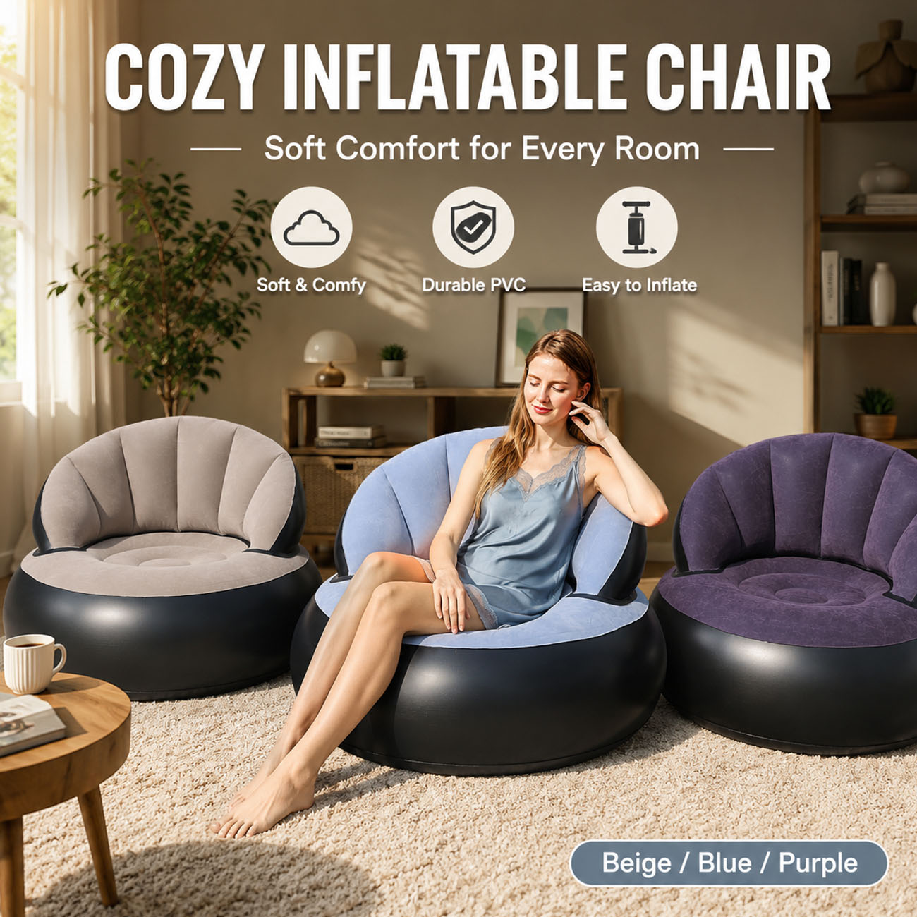 Inflatable Chair for Adults, F - Outdoor Furniture Arhaus recension och pris
